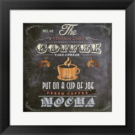 Framed Coffee Board I Print