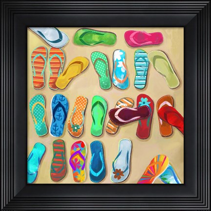 Framed Flip Flops I Print