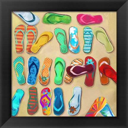 Framed Flip Flops I Print