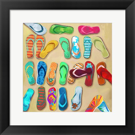 Framed Flip Flops I Print