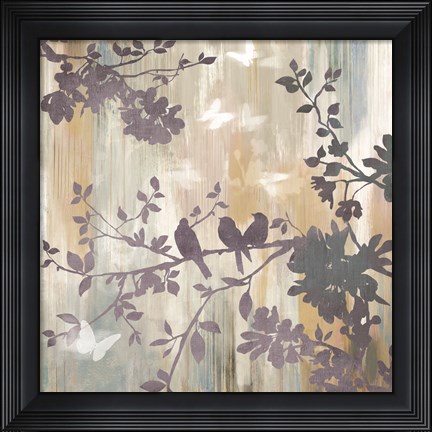 Framed Mist Foliage I Print