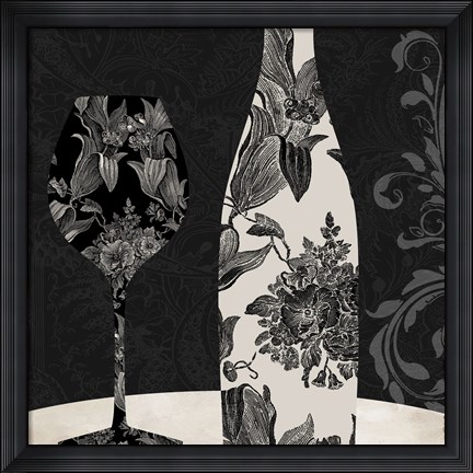 Framed Vin Elegant I Print