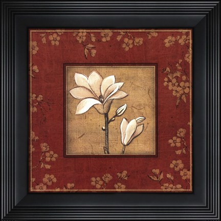 Framed Touch of Red III Print