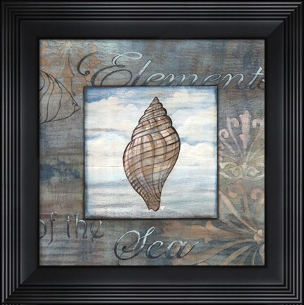 Framed Elements of the Sea I Print