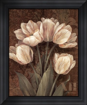 Framed Petit Jardin Tulips Print