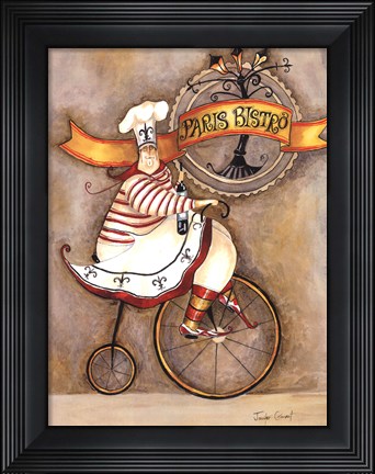 Framed Paris Bistro I Print