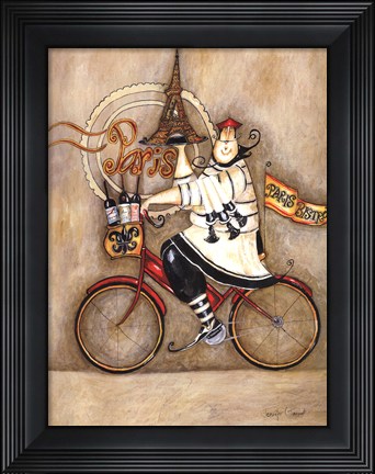 Framed Paris Bistro II Print