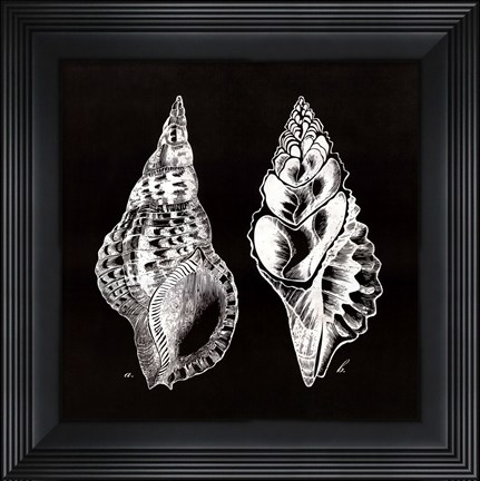 Framed Elegant Negative I - mini Print