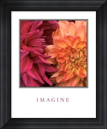 Framed Imagine Flowers Print