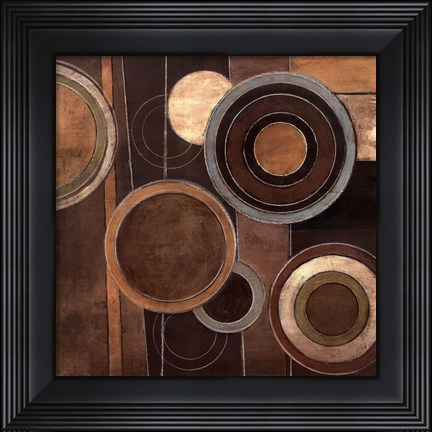 Framed Abstract Circles II Print