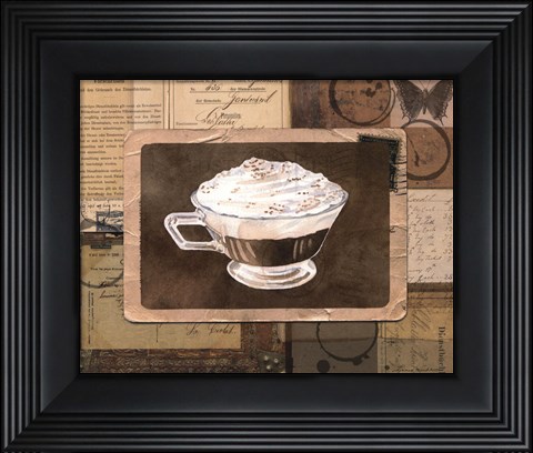 Framed Vintage Eiskaffee - mini Print