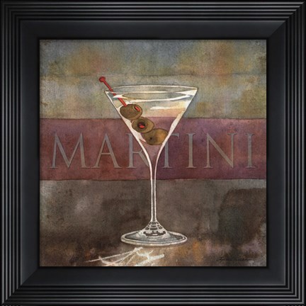 Framed Martini Print