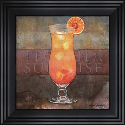 Framed Tequila Sunrise Print