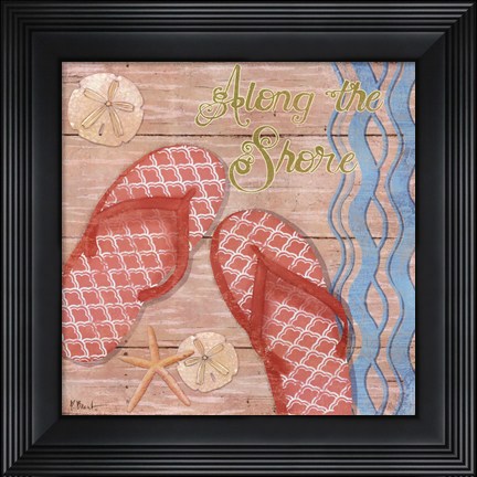 Framed Hit the Beach II Print