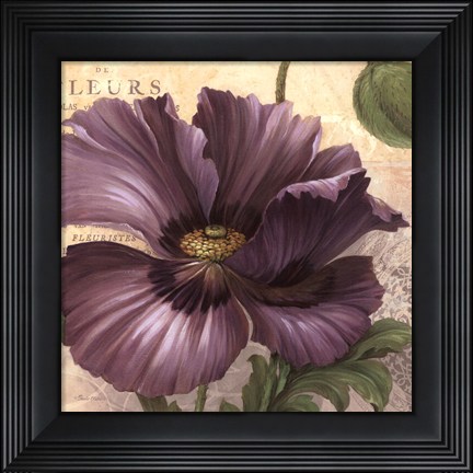 Framed Purple Garden I - mini Print