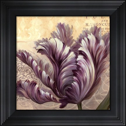 Framed Purple Garden II - mini Print