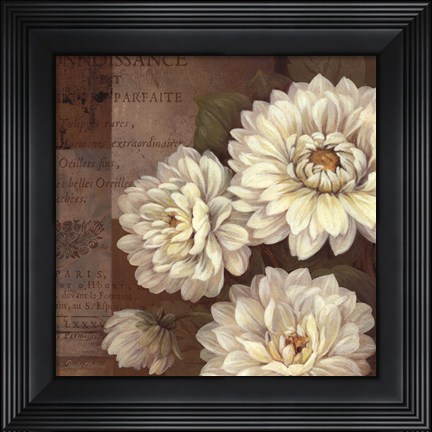 Framed Patina Dahlia - mini Print