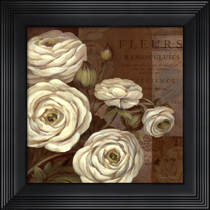 Framed Patina Ranunculus - mini Print