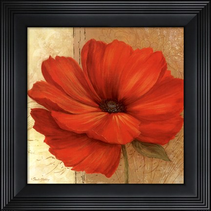 Framed Papaver II - mini Print