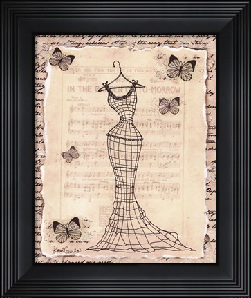 Framed Wire Dress I - mini Print