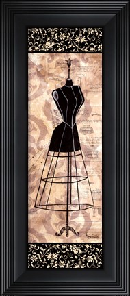 Framed Dress Form Panel I - mini Print