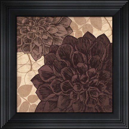 Framed Dahlia I - mini Print