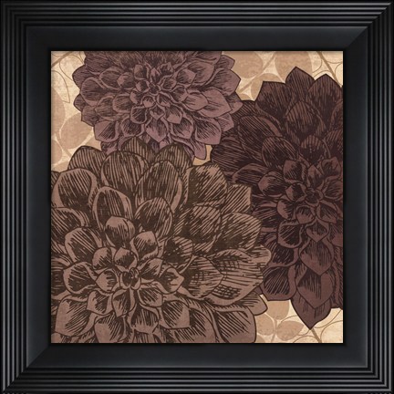 Framed Dahlia II - mini Print