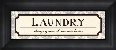 Framed Laundry Drawers - mini Print