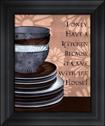 Framed In the Kitchen II Print