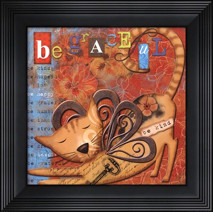 Framed Just Be Graceful Print