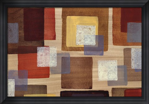 Framed Retro Fusion I Print