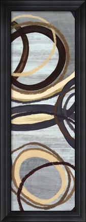 Framed Tuesday Blue Panel II Print