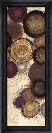 Framed Purple Whimsy Panel I Print