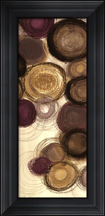 Framed Purple Whimsy Panel I -mini Print