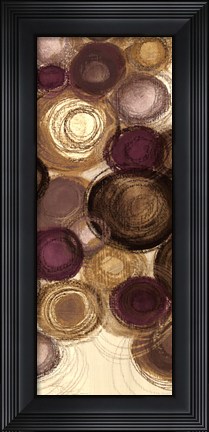 Framed Purple Whimsy Panel II - mini Print