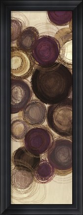 Framed Purple Whimsy Panel III Print