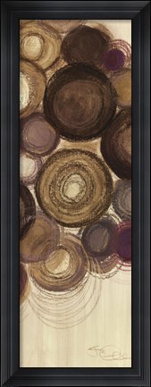 Framed Purple Whimsy Panel IV Print