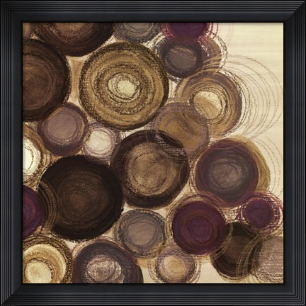 Framed Purple Whimsy Sq. II Print