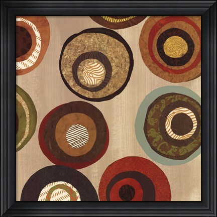 Framed Silver Fancy Sq I Print