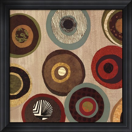 Framed Silver Fancy Sq II Print