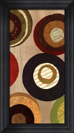 Framed Silver Fancy Panel II Print