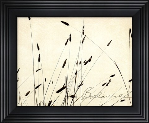 Framed Grass Balance Print