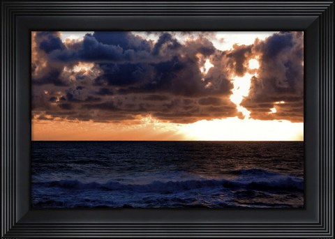 Framed Depoe Bay Sunset II Print