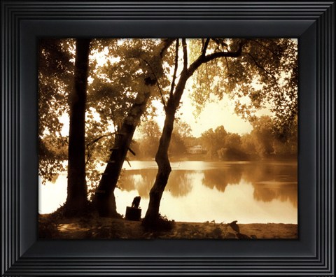 Framed River Oaks I - mini Print