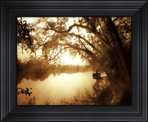 Framed River Oaks II - mini Print