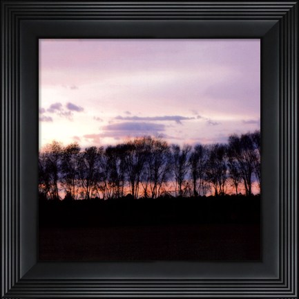 Framed Winter Sunset Square II Print