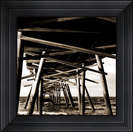 Framed Atlantic Pier Sq. II Print