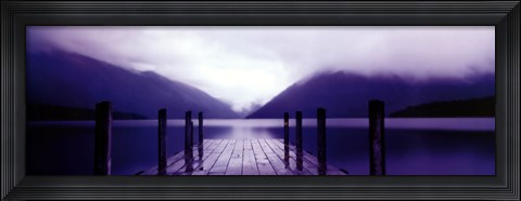 Framed Serene Dock I - grande Print