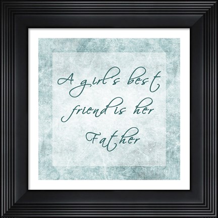 Framed Girl&#39;s Best Friend Print