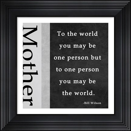 Framed One Person - Mother Print
